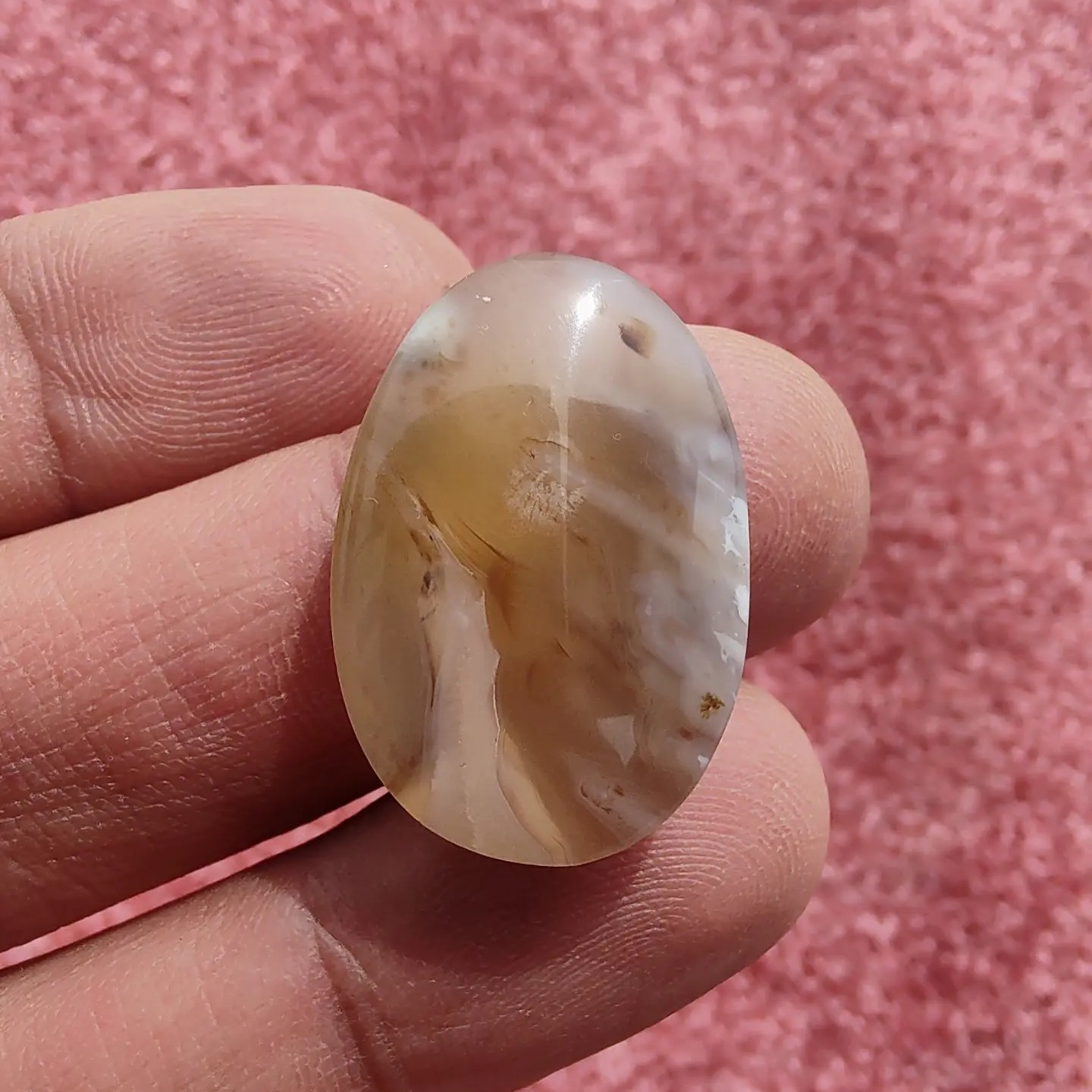 عقیق عسلی دونه برنجی 