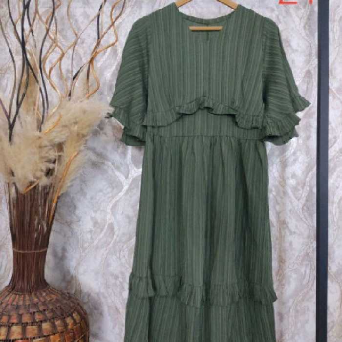 پیراهن مهمانی زنانه نخی کراش اعلا مدل الیزا عالی درحد مزونی