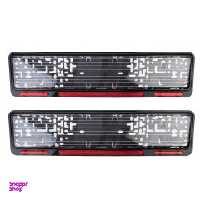 قاب پلاک خودرو مدل G1 بسته 2 عددی