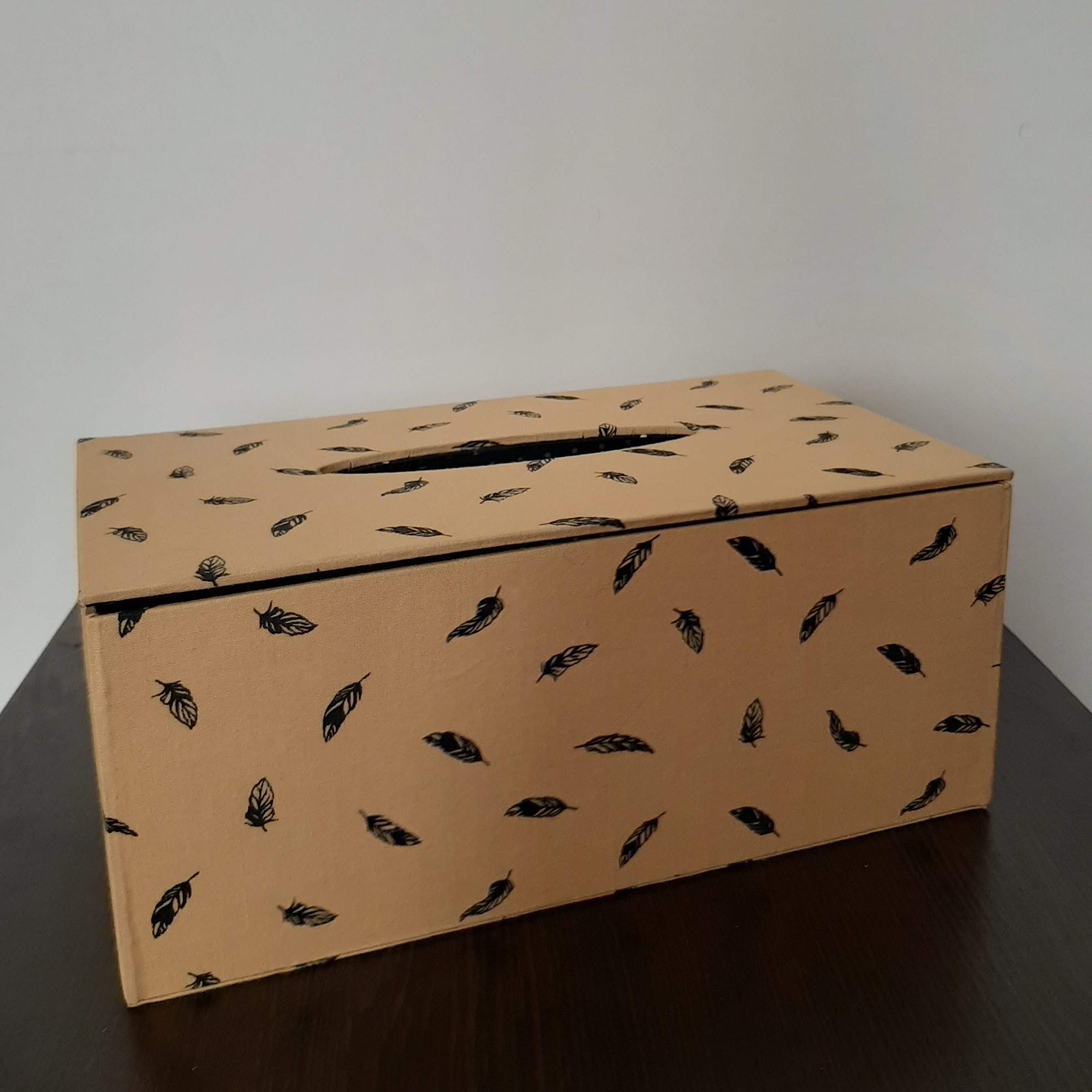 جا دستمال کاغذی خردلی