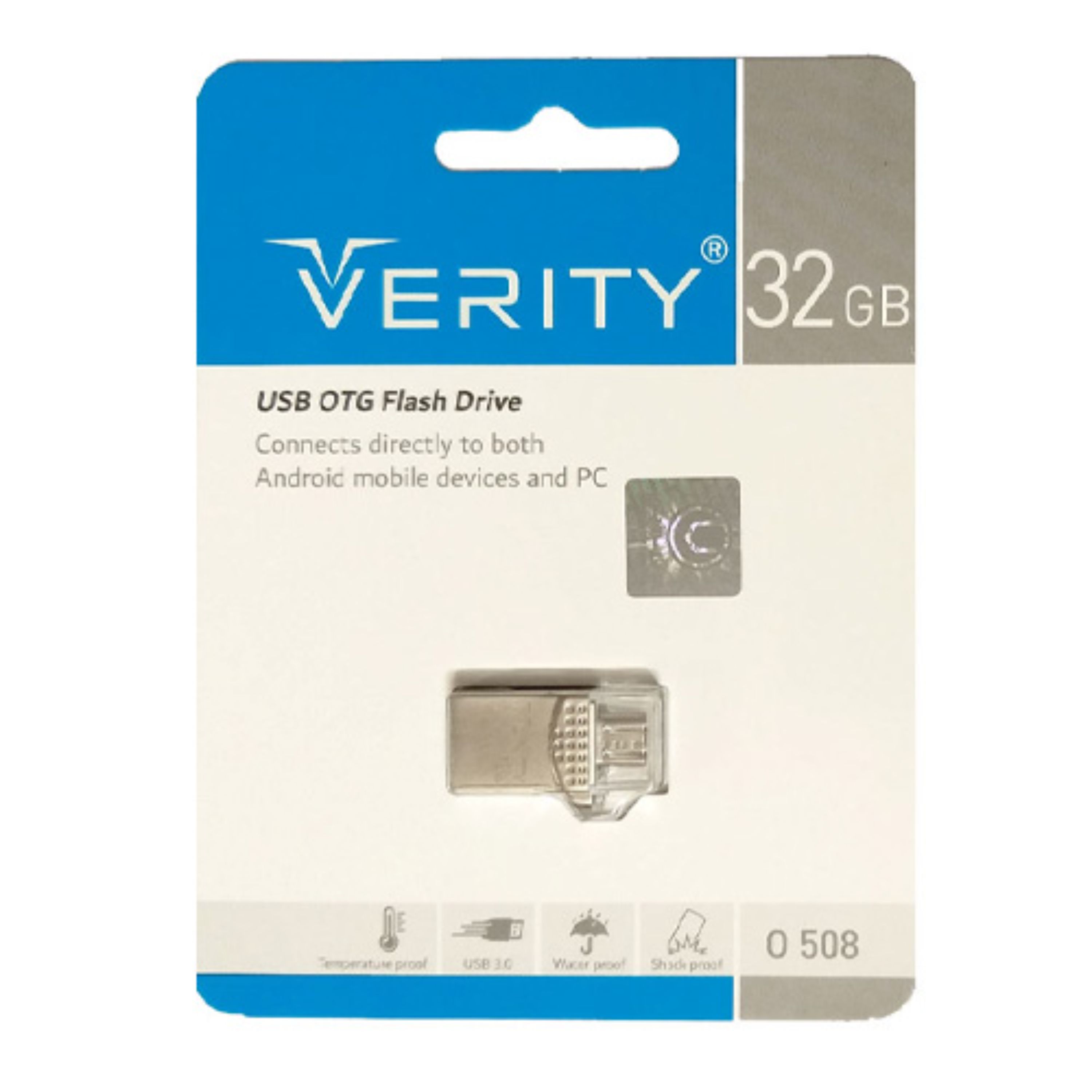 فلش OTG MicroUSB با ظرفیت 32 گیگ Verity مدل O 508 USB3.0