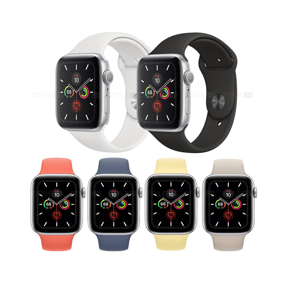 ساعت اپل واچ سری 5 آلومینیوم بند اسپرت Apple Watch 44mm Silver