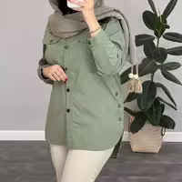 شومیز بغل دکمه سونا جنس داکرون