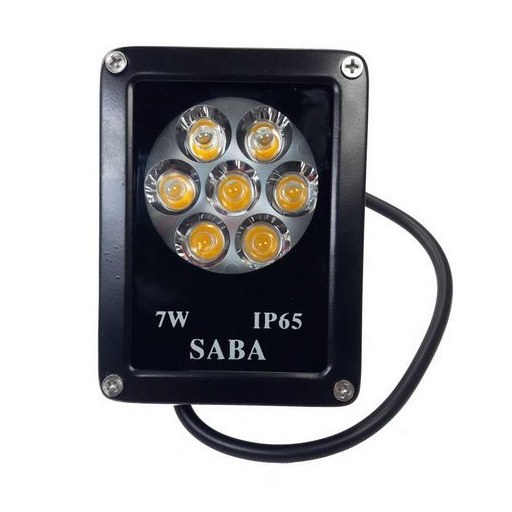 پروژکتور LED ال ای دی 7 وات روشنایی صبا ترانس مدل IP65 نور قرمز