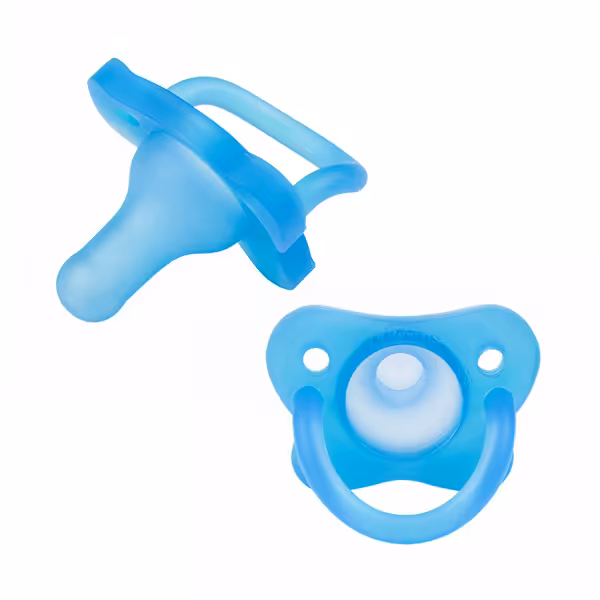 پستانک دو عددی 0-6 ماه سیلیکونی آبی دکتر براون Drbrowns