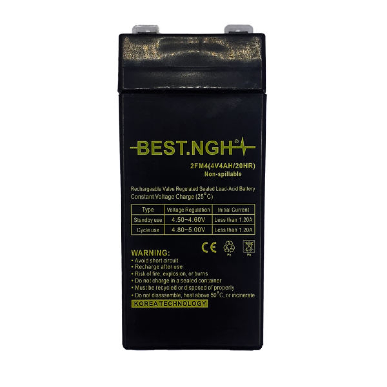 باتری یو پی اس 4 ولت 4 آمپر ساعت بست ان جی اچ مدل 4V4AH/20HR