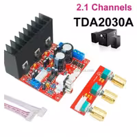 ماژول آمپلی فایر ((اورجینال))دوکانال 20 وات  واقعی صدا ویک کانال ساب ووفر 30 وات