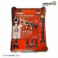 ست آچار یکسر تخت یکسر رینگ جغجغه هاسکی 5 عددی مدل 182223