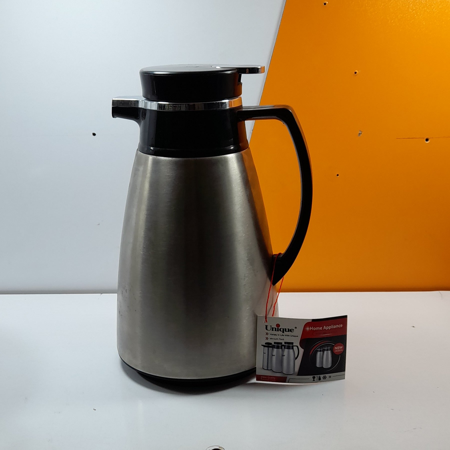 فلاسک یونیک بدنه استیل داخل شیشه 1 لیتری