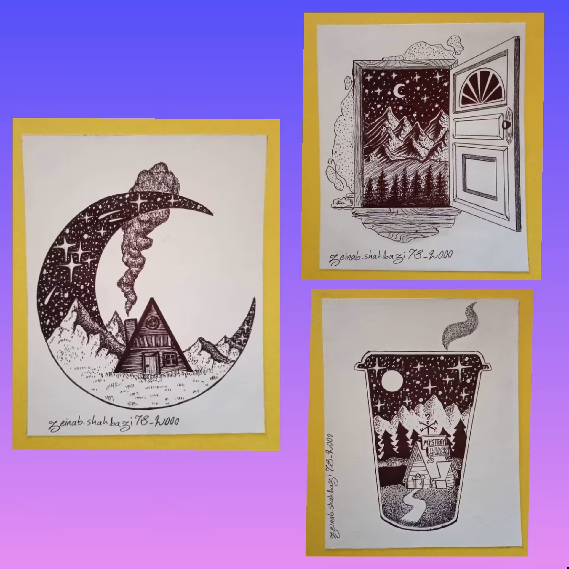 سورئالیسم 3تیکه با راپید ابعاد13در16 بدون قاپ