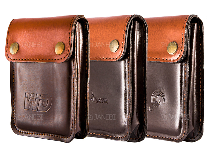 کیف محافظ چرمی هارد Hard Disk Drive Leather Bag