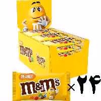 اسمارتیز ام اند ام شکلاتی شیر بادام زمینی 24 عددی 