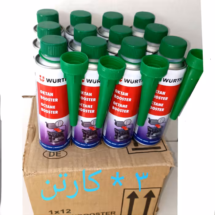 مکمل بنزین اکتان وورث 300 میل (ساخت ایران)  پک 3 کارتن 12 عددی (پس کرایه)