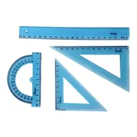 ست خط کش سریر مدل ژله ای کد S01 مجموعه 4 عددی