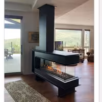 شومینه معلق تمام آهنی با ورق سنگین  