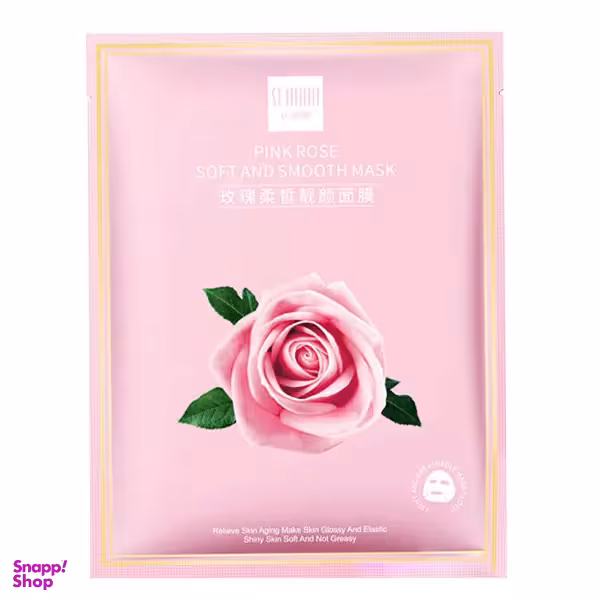 ماسک ورقه ای صورت سنانا مدل گل رز وزن 30 گرم