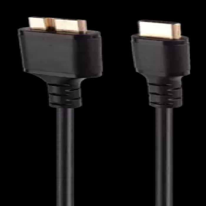 کابل هارد اکسترنال 1.8 متری Type-C به Micro B کی نت پلاس مدل KP-CUCMHDD18