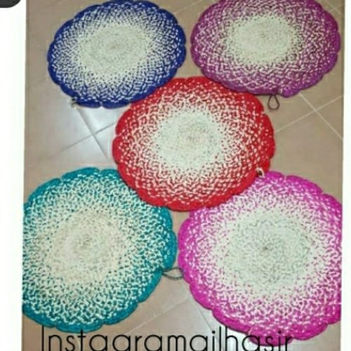 سفره حصیری رنگی رنگی