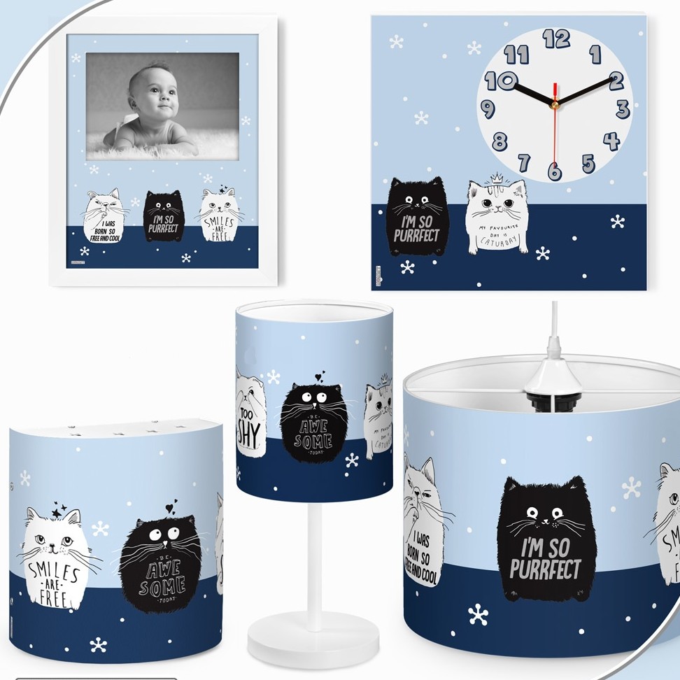 ست لوستر  کودک طرح  گربه پرشین کد 8931