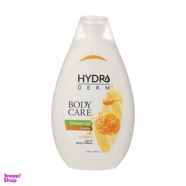 شامپو بدن کرمی هیدرودرم مدل Milk and Honey حجم 500 میلی لیتر