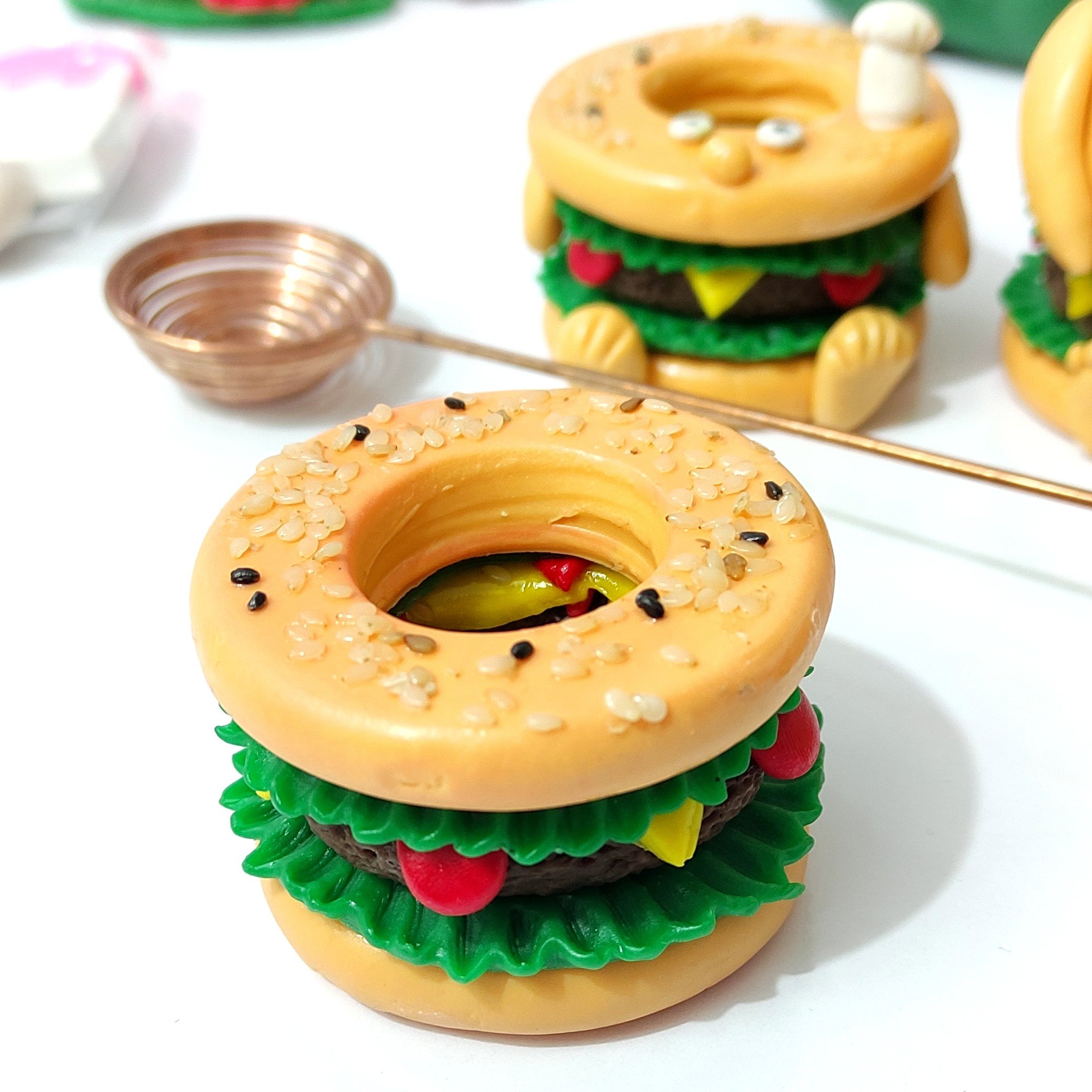 جای خلال دندون فانتزی طرح همبرگر