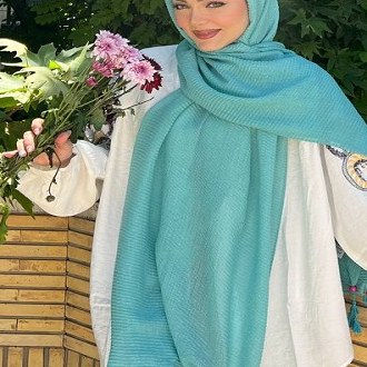 شال نخی پلیسه شاین دار کد10178(1)