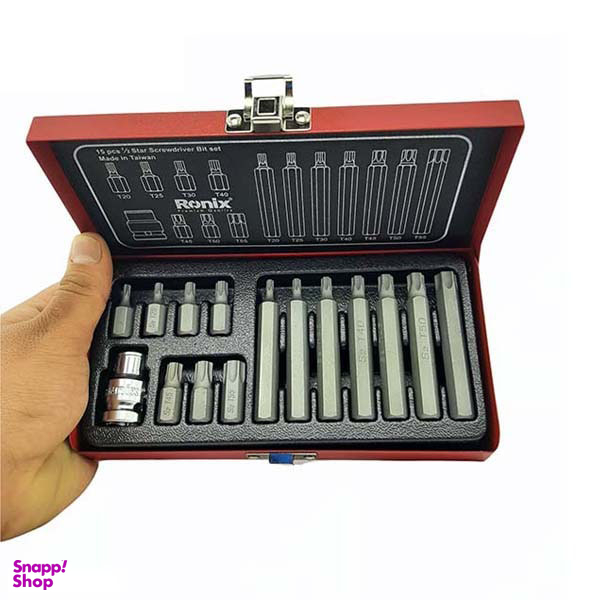 جعبه بیت ستاره ای رونیکس (Ronix) مدل RH-2696 مجموعه 15 عددی