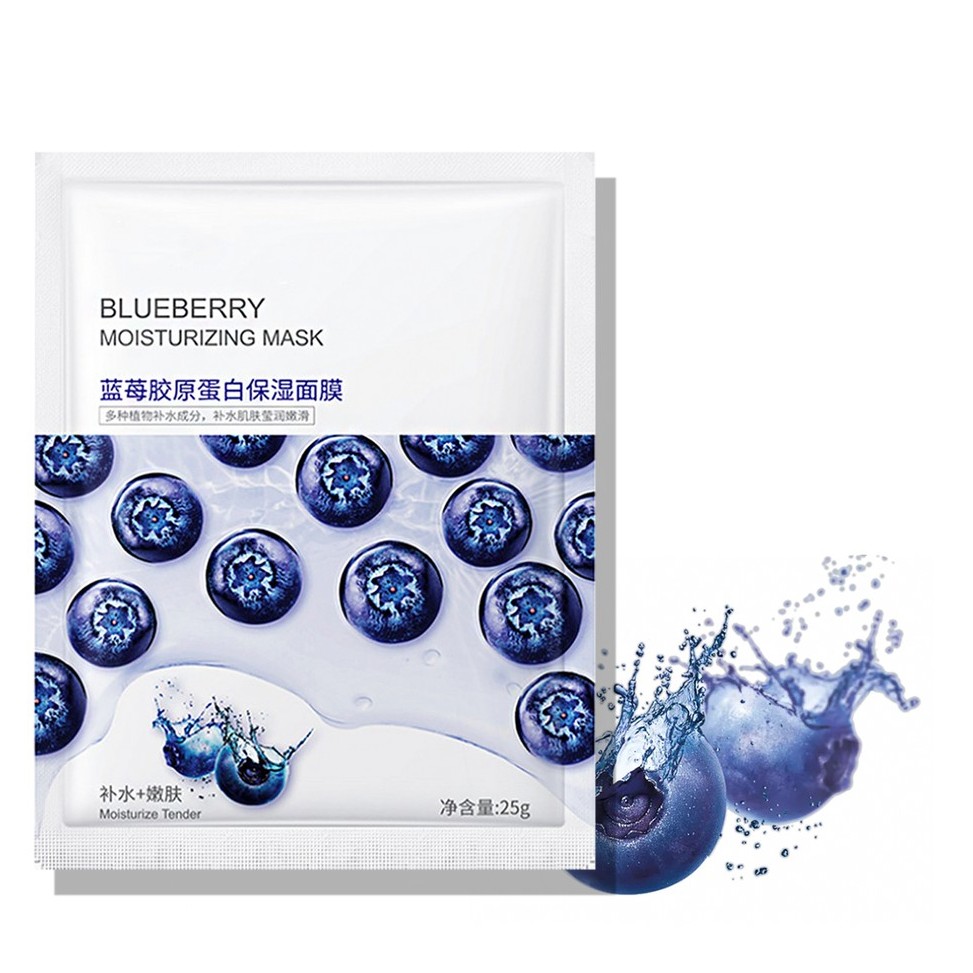 ماسک ورقه ای ضدپیری بلوبری بیوآکوا 