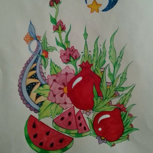 نقاشی شب یلدا