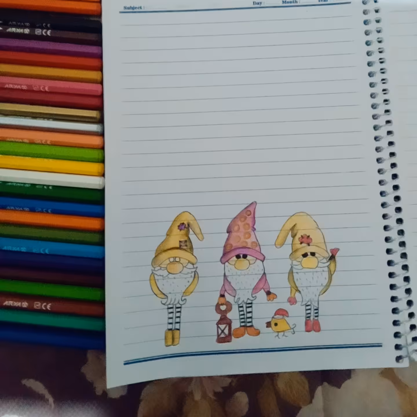 دفتر نقاشی شده 