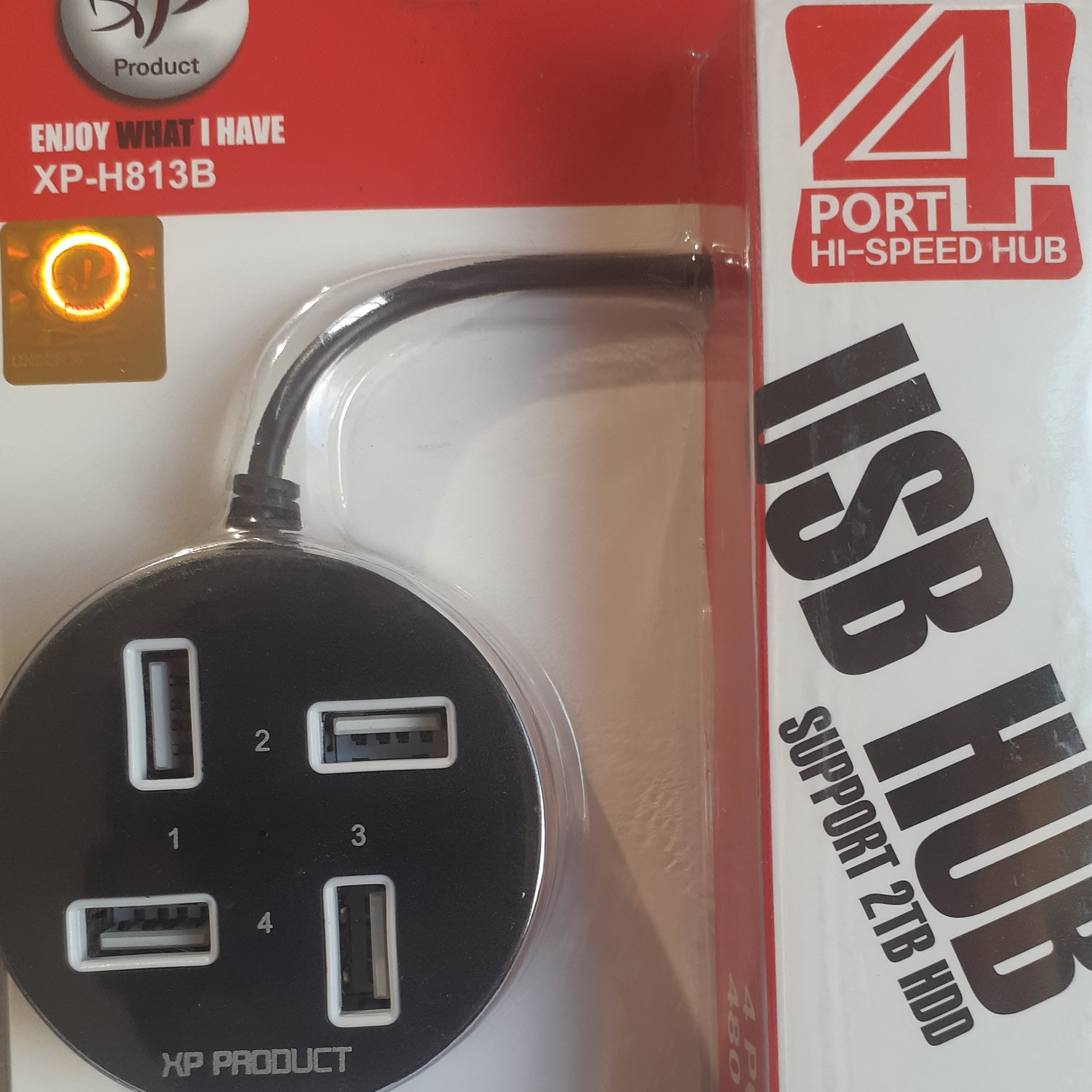 USB HUB Xp-H813B
4Port Hi-Speed Hub
USB 2.0
Xp Product