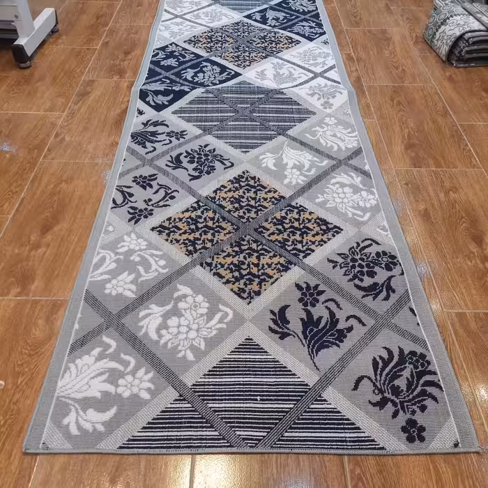 کناره گلیم ماشینی مناسب آشپزخانه و راه رو و راهپله و اتاق خواب 90سانت در 3.5 متر با کیفیت درجه یک