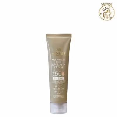 کرم ضد آفتاب SPF 50 رنگ بژ روشن مناسب انواع پوست