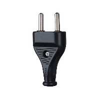 دوشاخه برق مشکی تخت