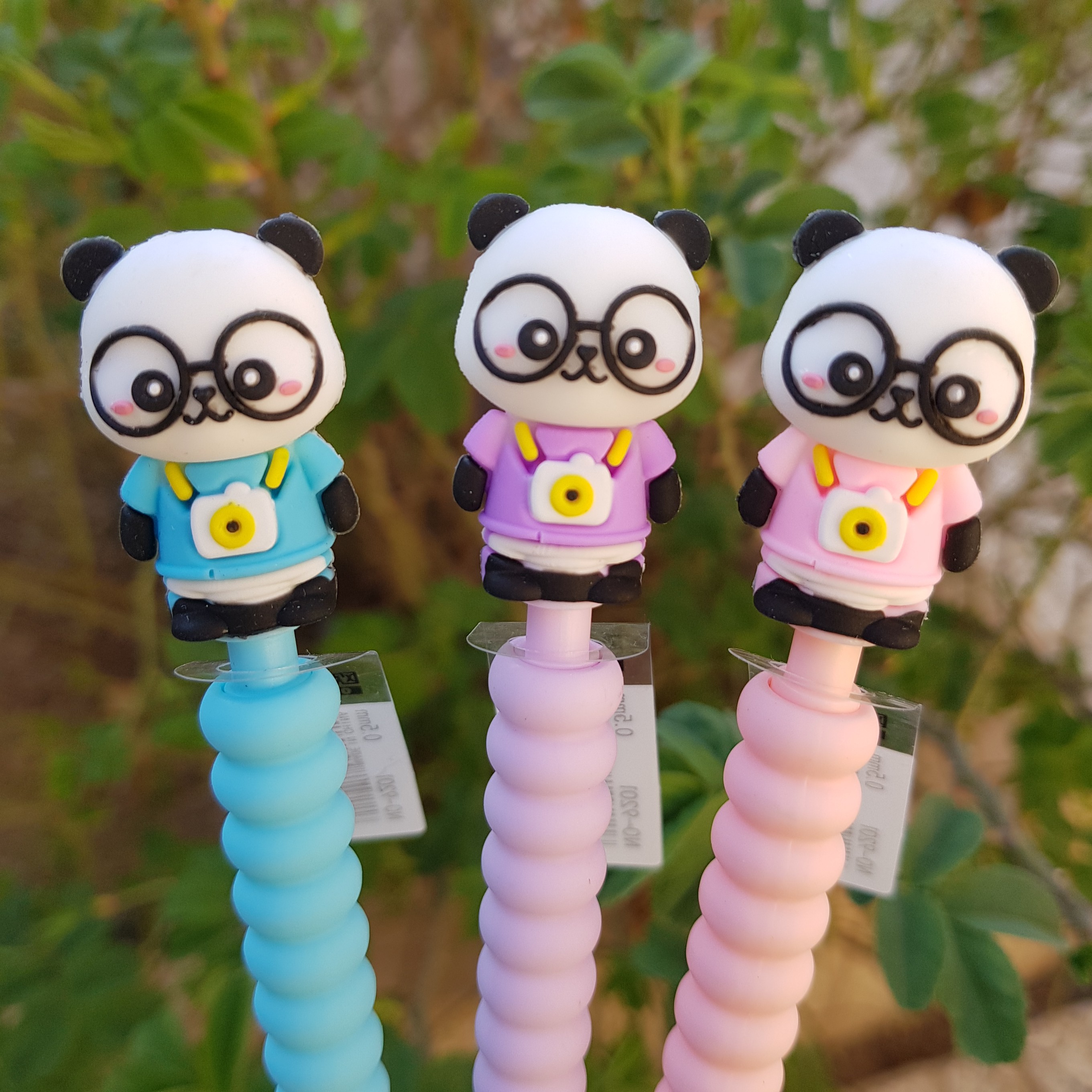 مداد نوکی (اتود ) 0.5  طرح خرس های عینکی رنگبندی پاستیلی مات 