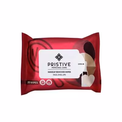دستمال مرطوب پاک کننده آرایش پوست نرمال پریستیو20عددی