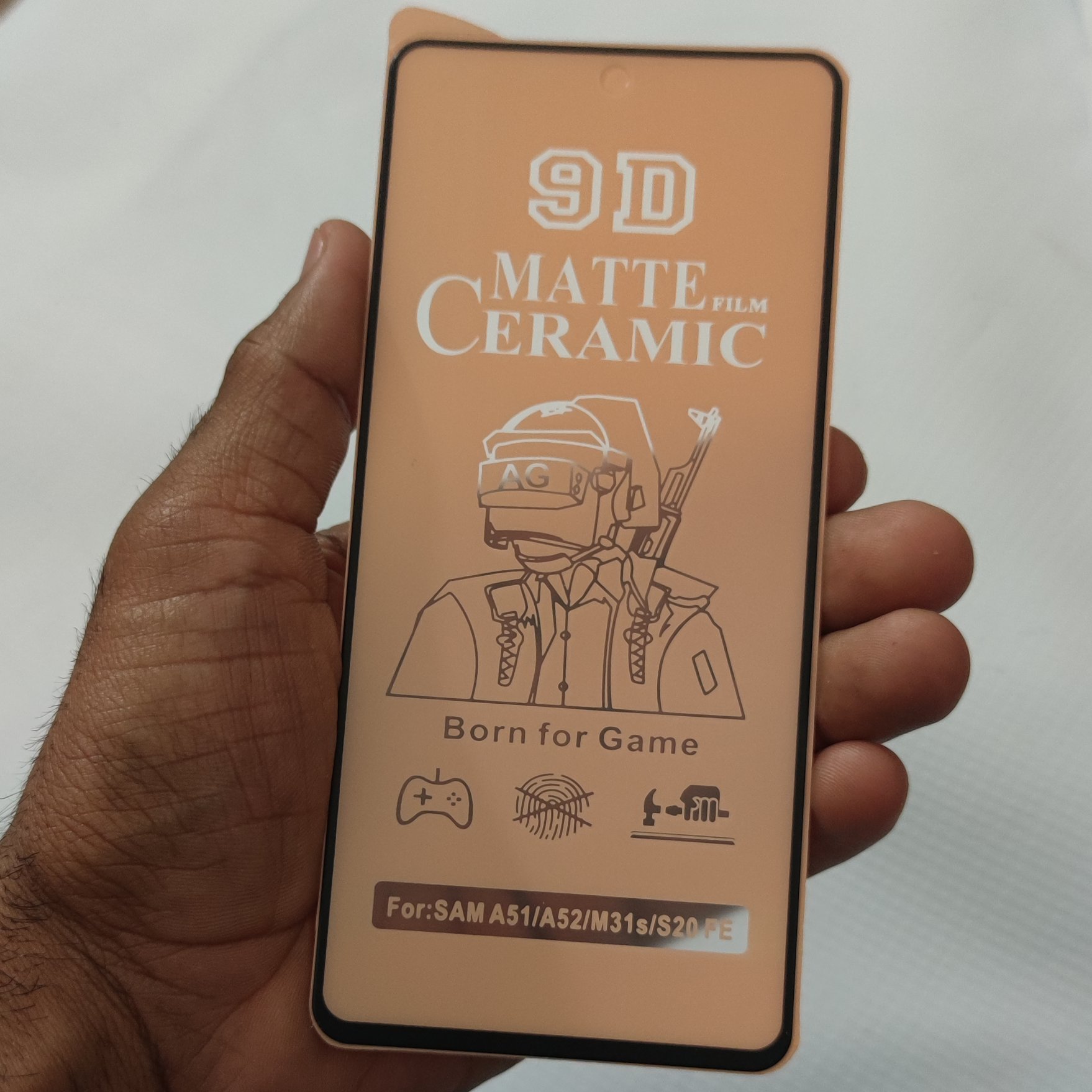 گلس سرامیکی مات به  گوشی  سامسونگ A51/A52/M31S/S20FE