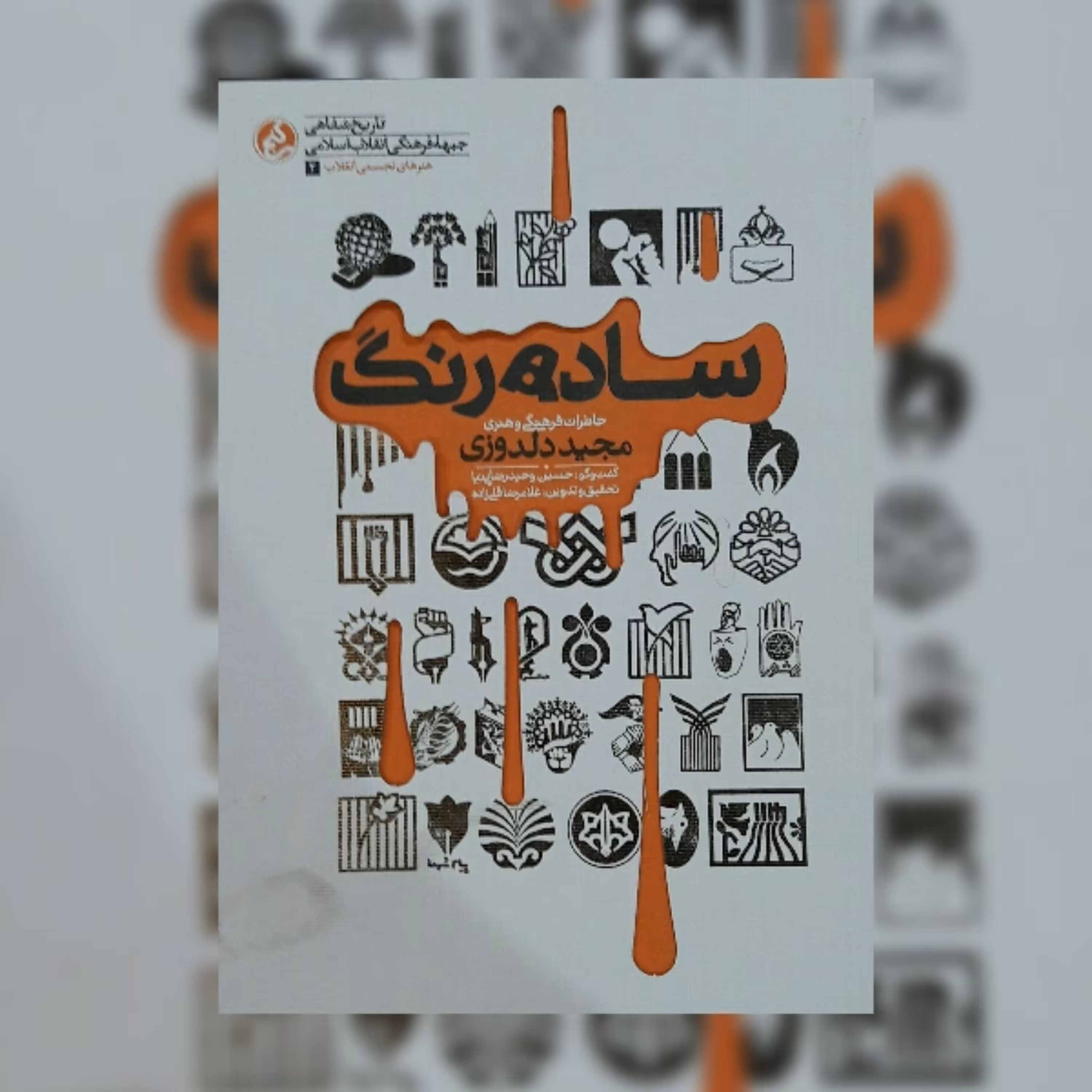 کتاب ساده رنگ خاطرات فرهنگی هنری مجید دلدوزی اثر غلامرضا قلی زاده نشر راه یار