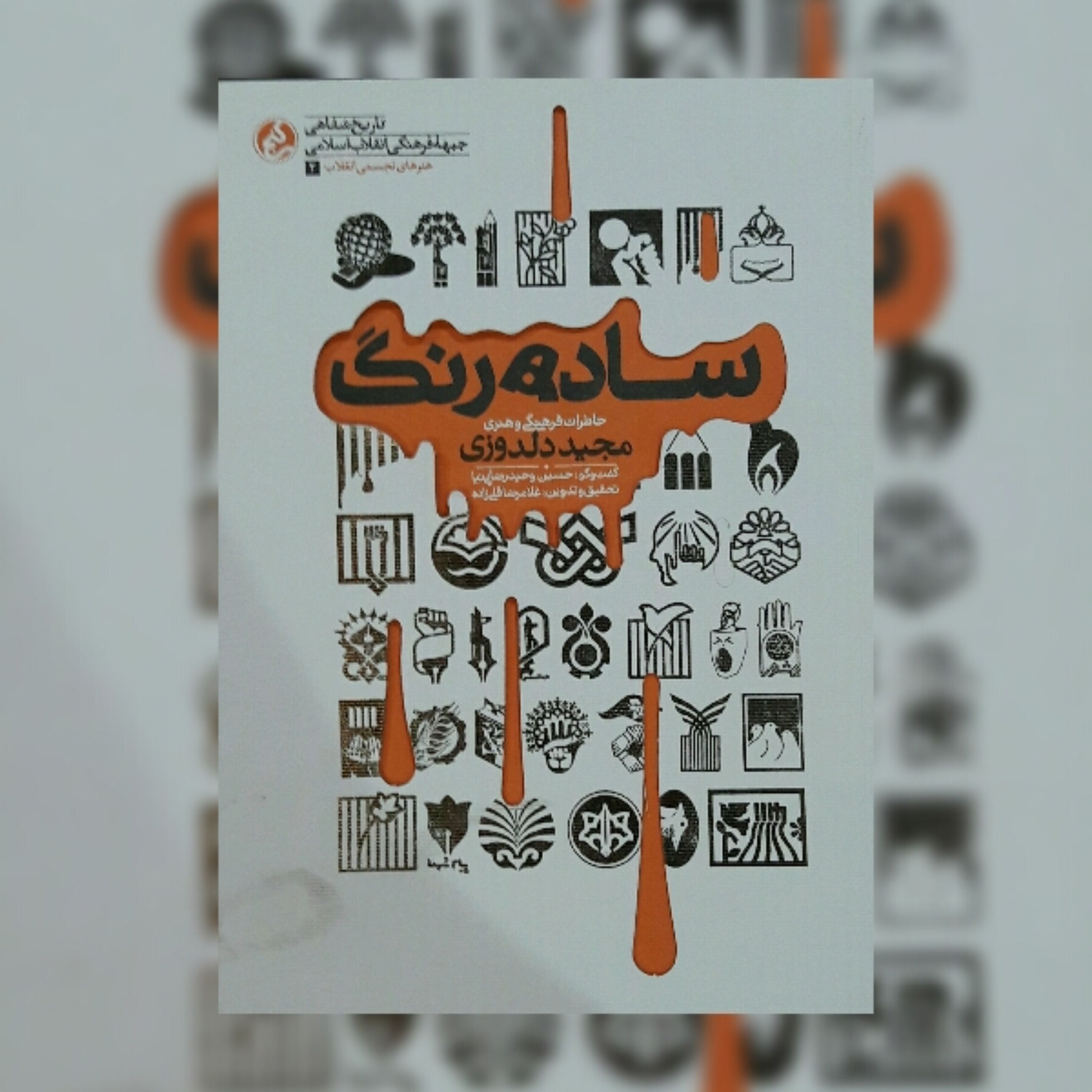 کتاب ساده رنگ خاطرات فرهنگی هنری مجید دلدوزی اثر غلامرضا قلی زاده نشر راه یار