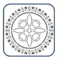 شابلون طرح دایره پاینه  کد 359 سایز 40 در 60