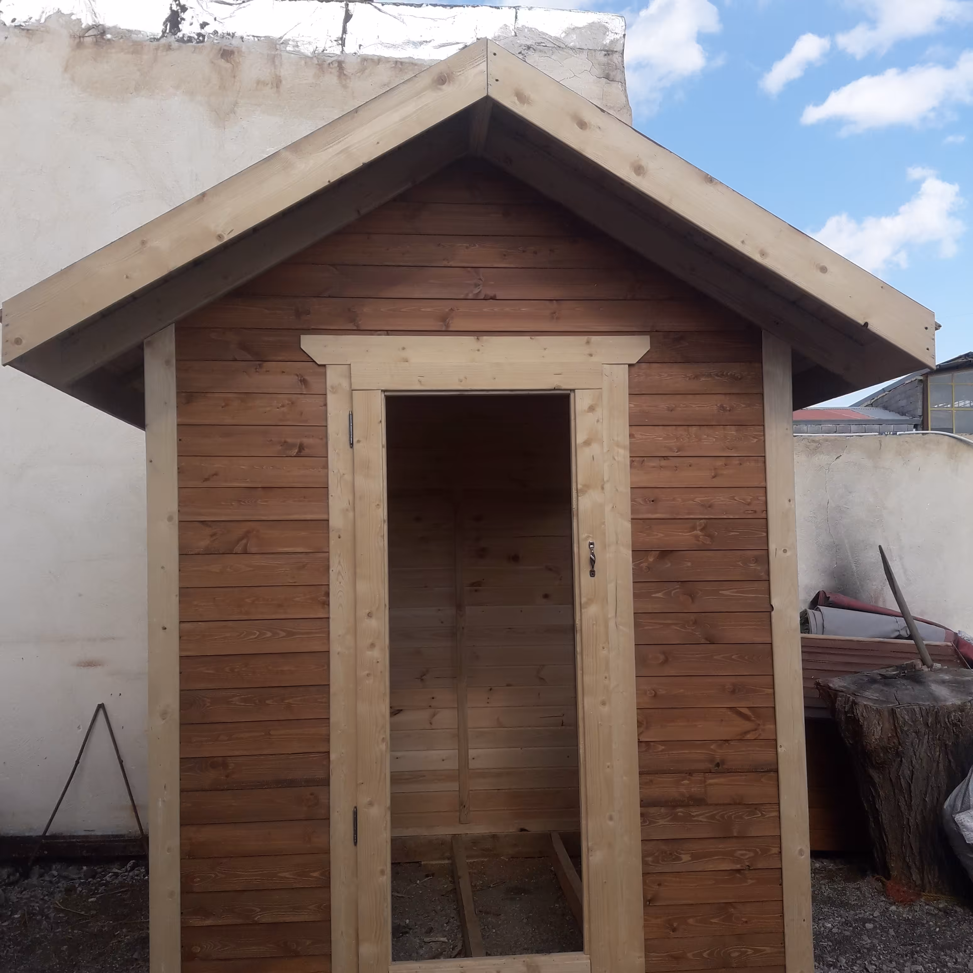 کلبه چوبی.پس کرایه