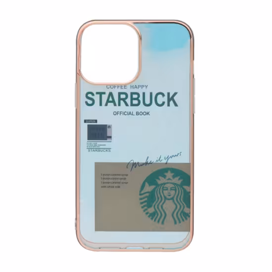 قاب گوشی دور طلایی طرح دار برای iPhone 13 Pro Max - کد 521