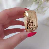 تکپوش طرح طلا 304055. سایز 1،2،3،4 بچگونه. پهنای دو سانتی. آبکاری درجه 1. کیفیت ساخت عالی. برنجی. ماندگاری بالا.12
