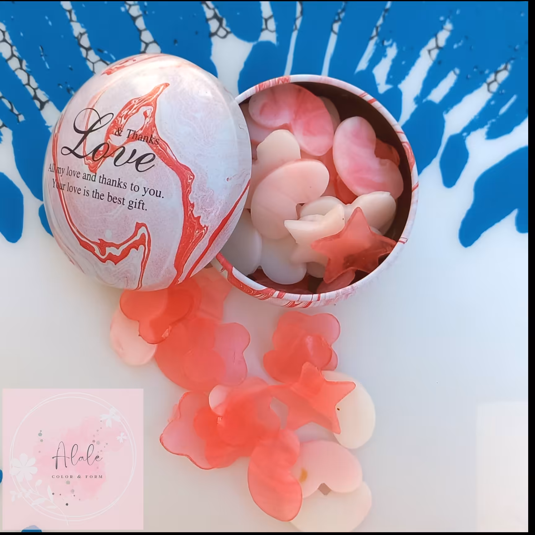 صابون گلیسیرینه یک بار مصرف  سی عددی با قوطی فلزی 