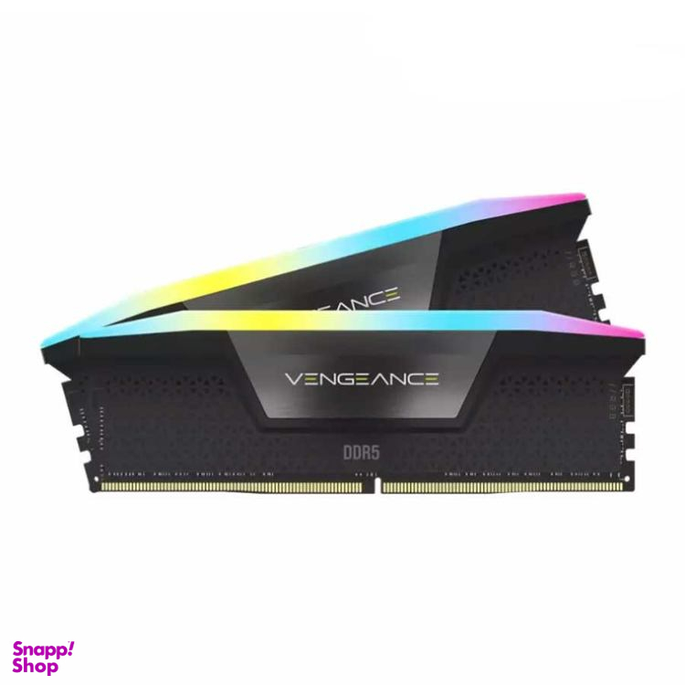 رم دسکتاپ DDR5 دو کاناله 7000 مگاهرتز CL40 کورسیر مدل VENGEANCE RGB ظرفیت 16 گیگابایت بسته 2 عددی