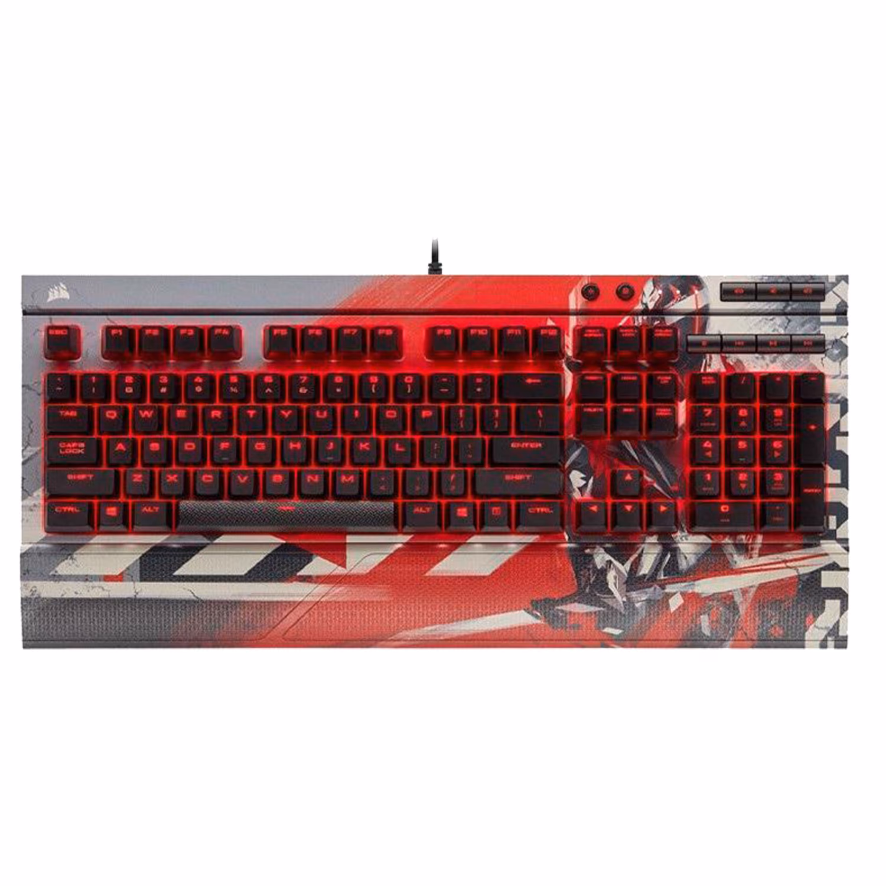 کیبورد مخصوص بازی کورسیر مدل K68 SE Red Shadow