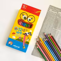 مدادرنگی12 1رنگ جعبه مقوا آریا