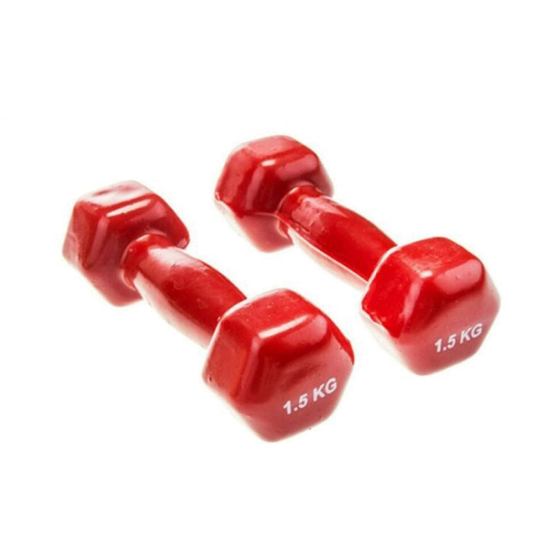 دمبل ایروبیک روکش دار 1.5 کیلویی (یک جفت)