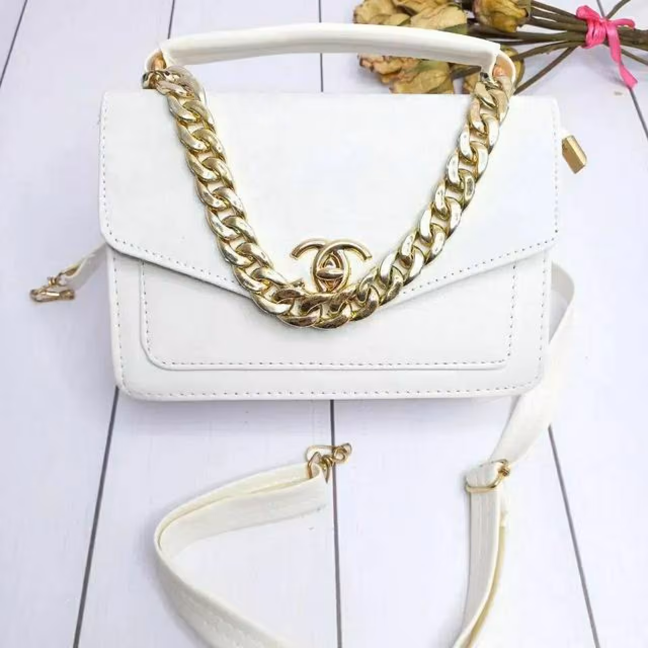 کیف پاسپورتی رنگ مشکی سفید قهوه ای