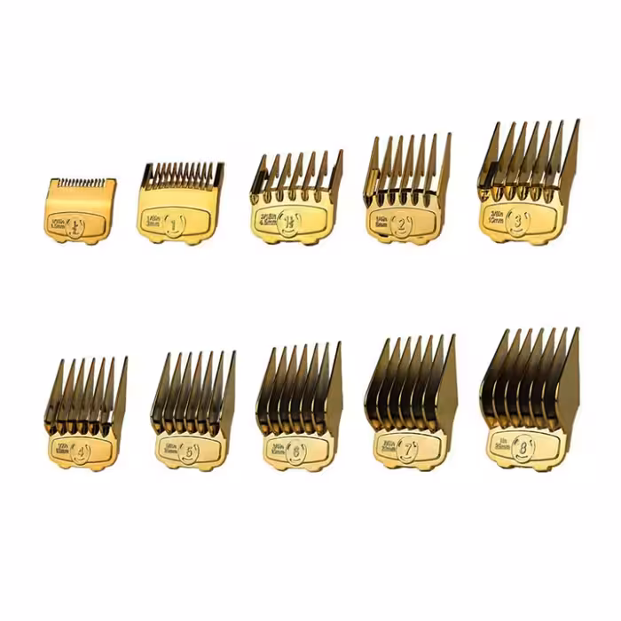 ست ماشین اصلاح وال فلزی طلایی مجموعه 10 عددی